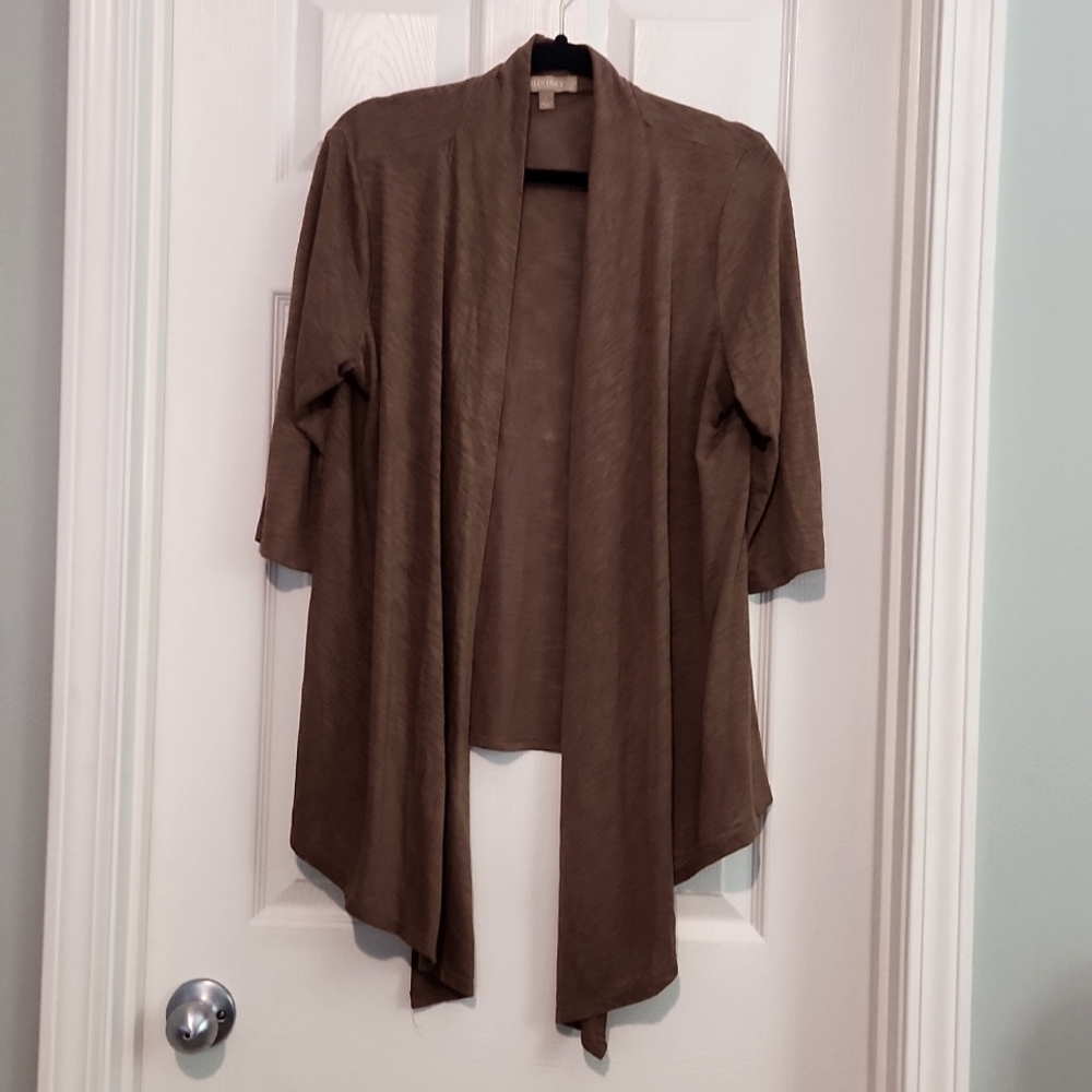 Open cardigan in a slub knit